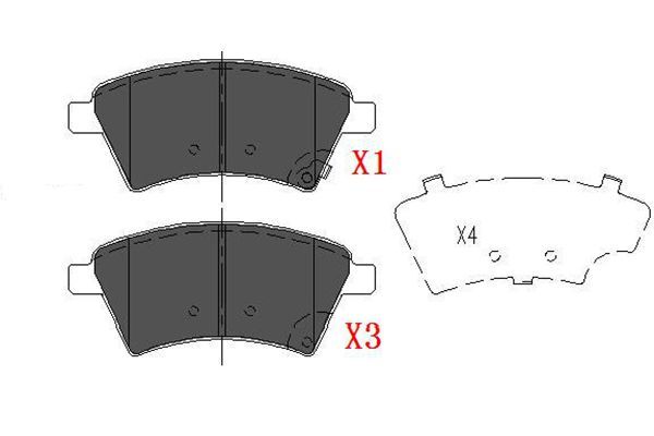 KAVO PARTS stabdžių trinkelių rinkinys, diskinis stabdys KBP-8523